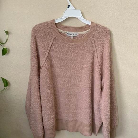 Knox Rose L Sweaters Rose Pink Crew Neck Long Slee